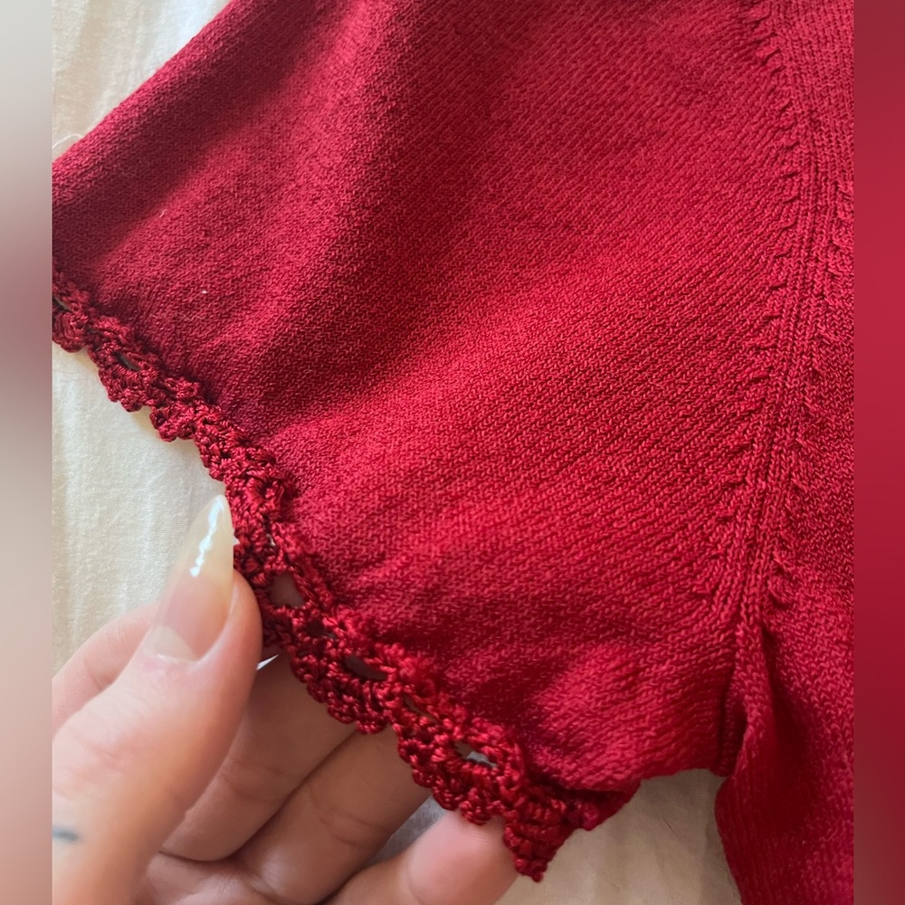 Red Button Shirt - Picture 2 of 4